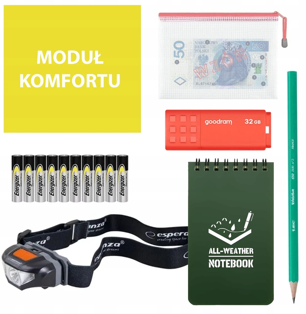 Turistinė kuprinė išgyvenimui, evakuacijai, kuprinė + įranga, „Readypack S2“ pilnas avarinis rinkinys / „Readypack S2“, juoda