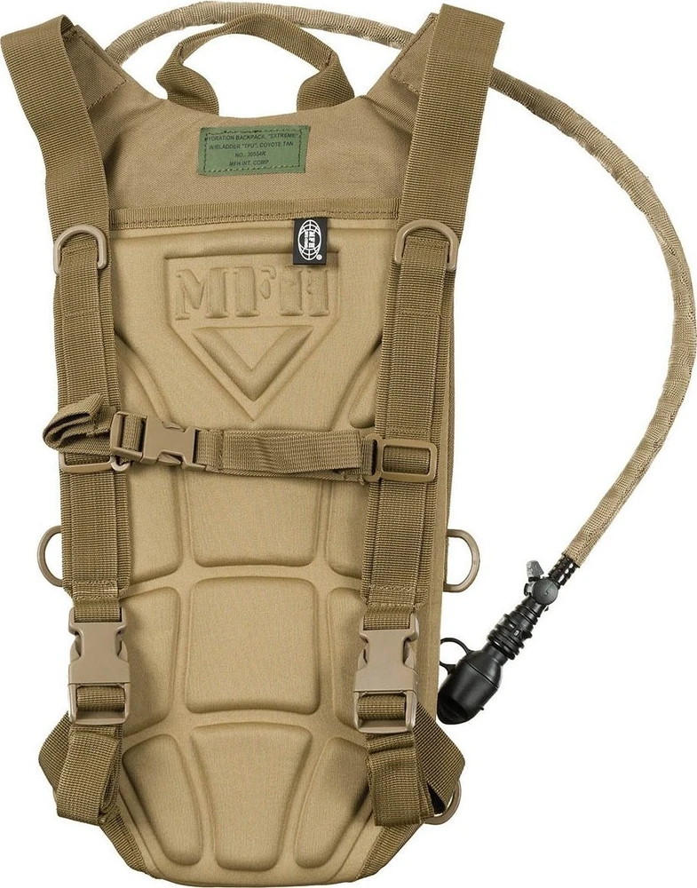 Gertuvė Turistinė kuprinė MFH Kuprinė hydracyjny su pokrowcem TPU ''Extreme'' 2,5 l coyote tan