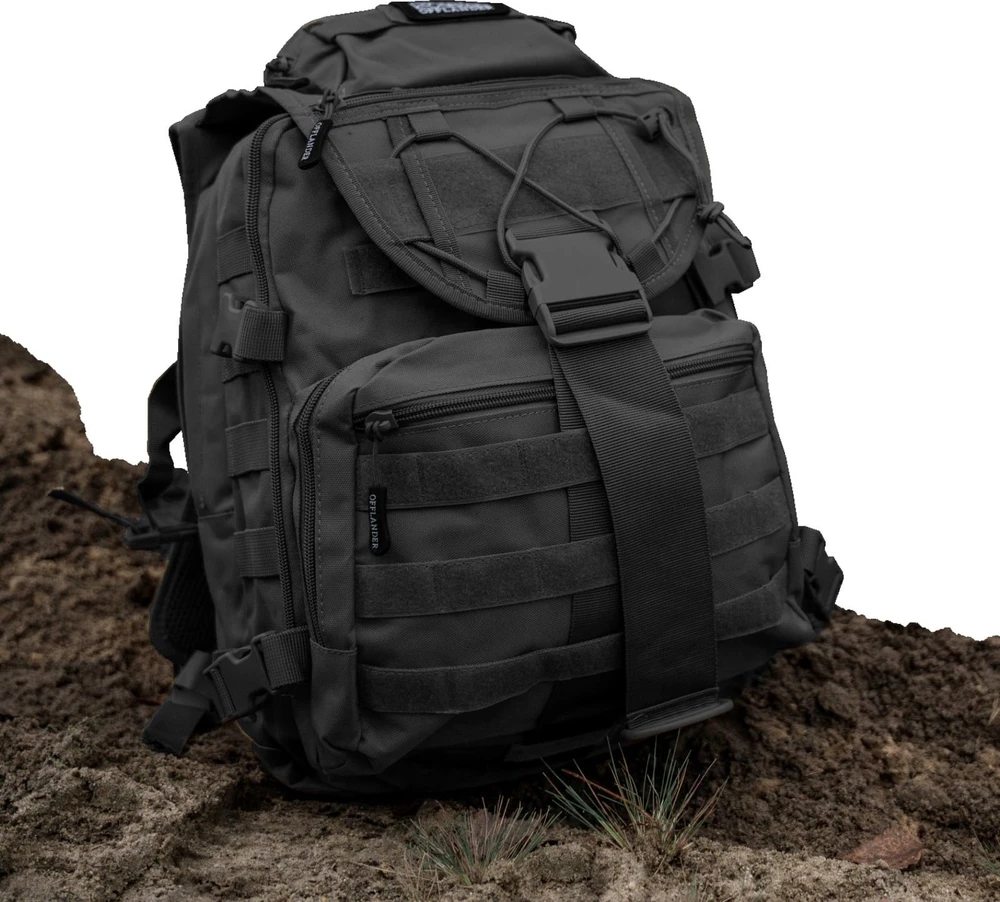 Išlikimo kuprinė keliautojams "Offlander Survival Hiker" 35L, OFF_CACC_35BK
