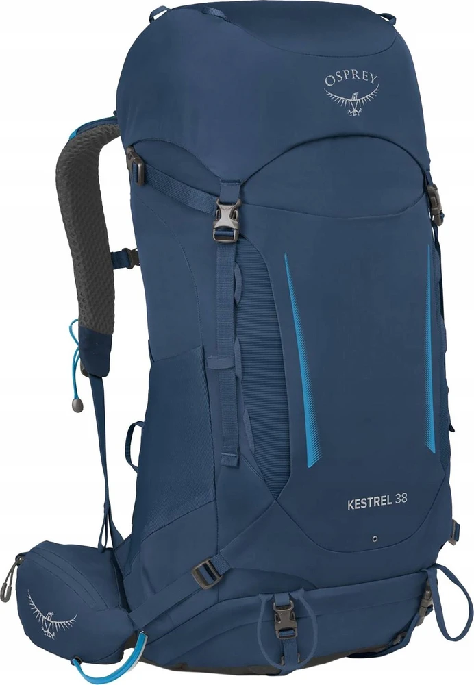Mėlyna vyrų žygio kuprinė Osprey Kestrel 38 navy mėlynas L/XL