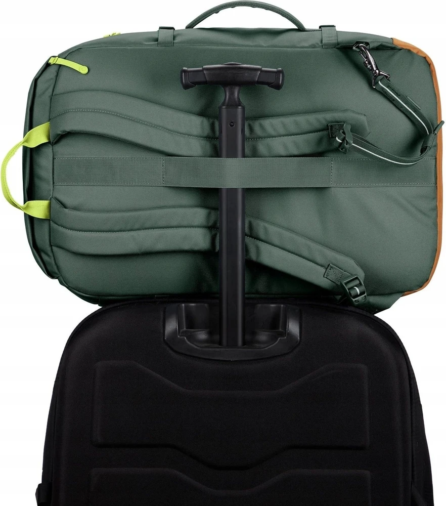 Kelioninė kuprinė Pacsafe Go 44L su RFID apsauga nuo vagysčių, žalia