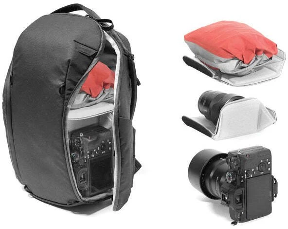 „Peak Design“ kuprinė „Everyday“, 15 l, su užtrauktuku, juoda, EDLv2