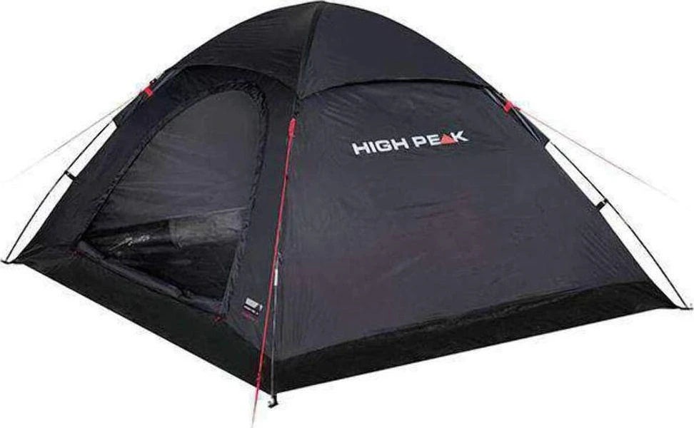 Keturių asmenų juoda palapinė High Peak Monodome XL