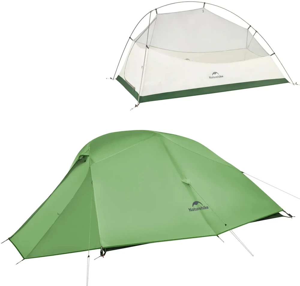 NAH Palapinė cloud up 3 base 210t cnk2450ws032-žalias NATUREHIKE