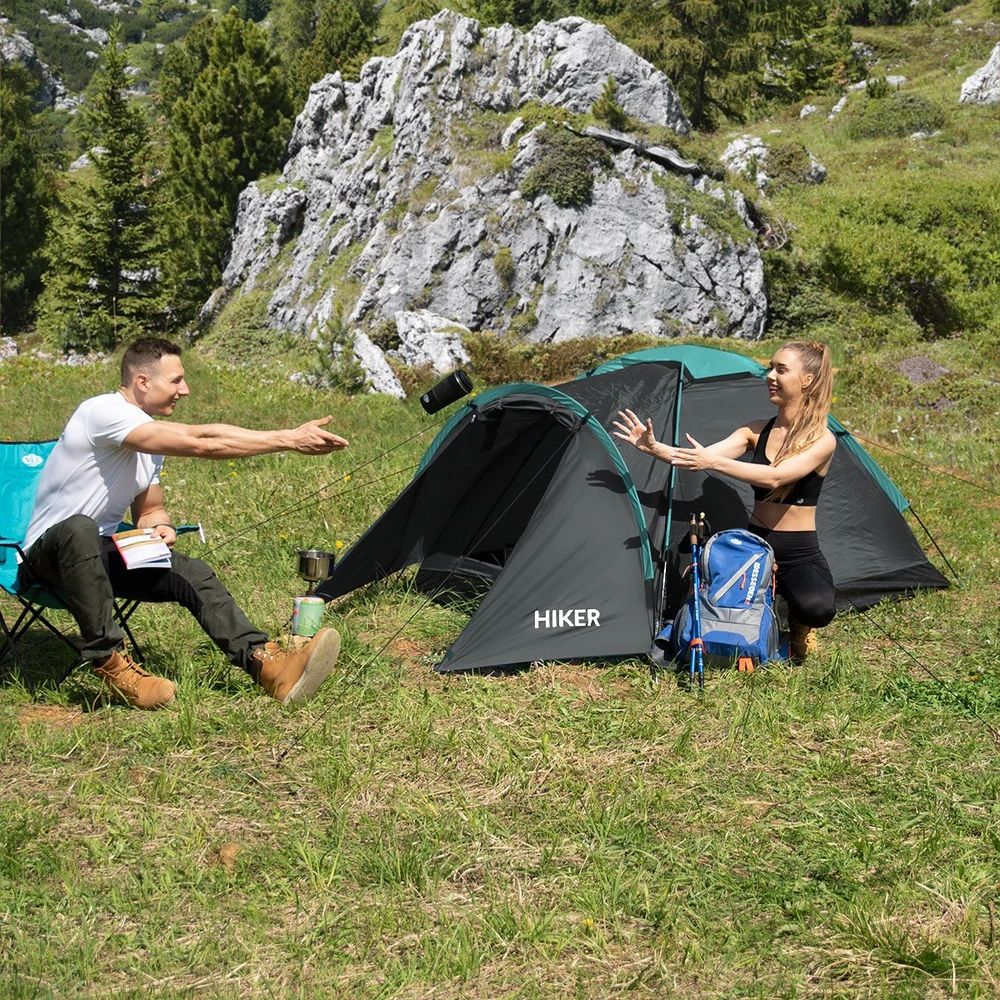 Turistinė palapinė Nils Camp Hiker NC6010, pilka