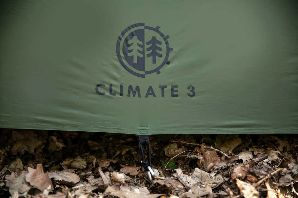 Turistinė palapinė Peme Climate 3, Juodos ir žalios spalvos