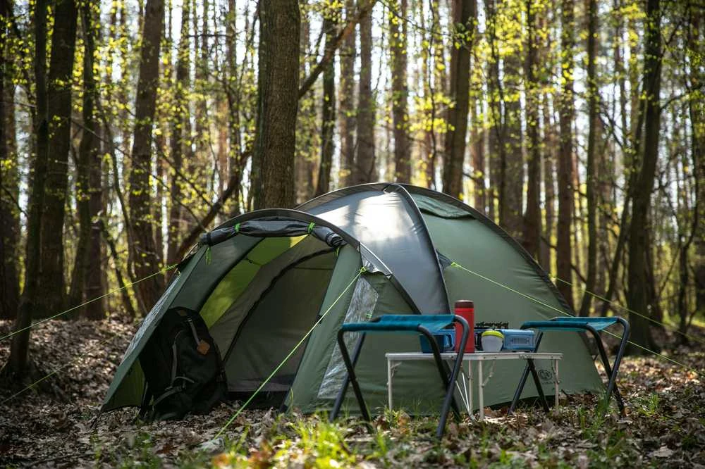 Turistinė palapinė Peme Climate 3, Juodos ir žalios spalvos