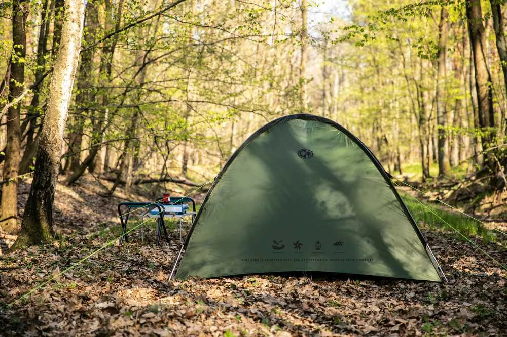 Turistinė palapinė Peme Climate 3, Juodos ir žalios spalvos