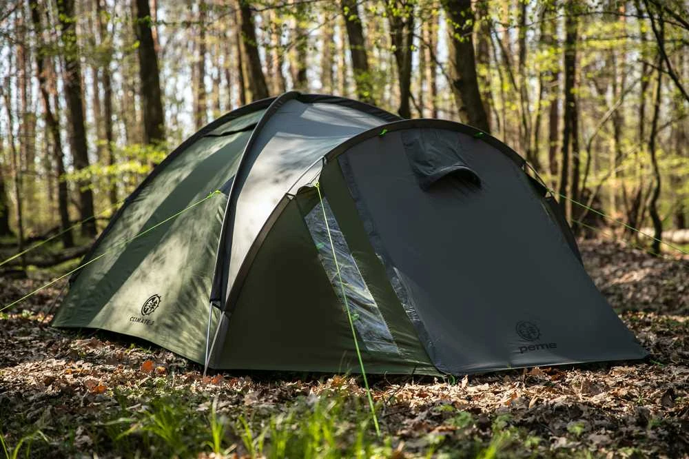 Turistinė palapinė Peme Climate 3, Juodos ir žalios spalvos