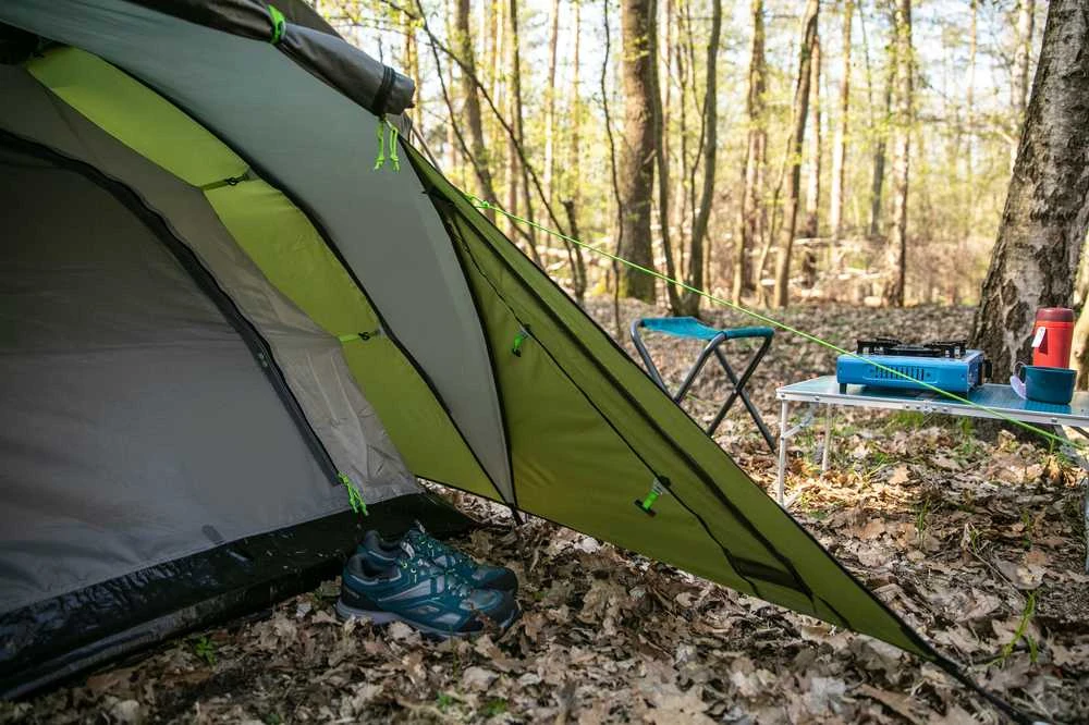 Turistinė palapinė Peme Climate 3, Juodos ir žalios spalvos