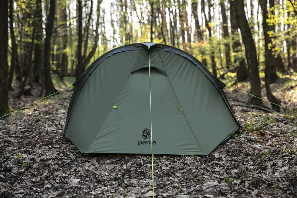 Turistinė palapinė Peme Forest 2, žalios spalvos
