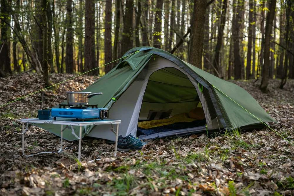Turistinė palapinė Peme Forest 2, žalios spalvos