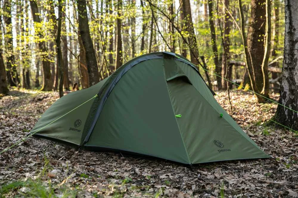 Turistinė palapinė Peme Forest 2, žalios spalvos