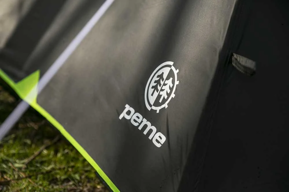 Turistinė palapinė Peme Taurus 2, Juodos ir žalios spalvos