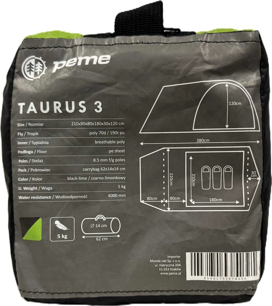 Turistinė palapinė Peme Taurus 3
