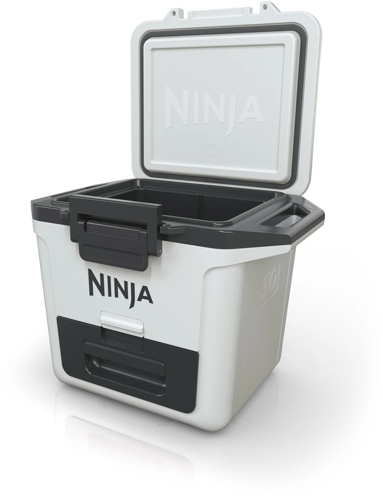 Ninja FrostVault aušintuvas atidarytu dangčiu