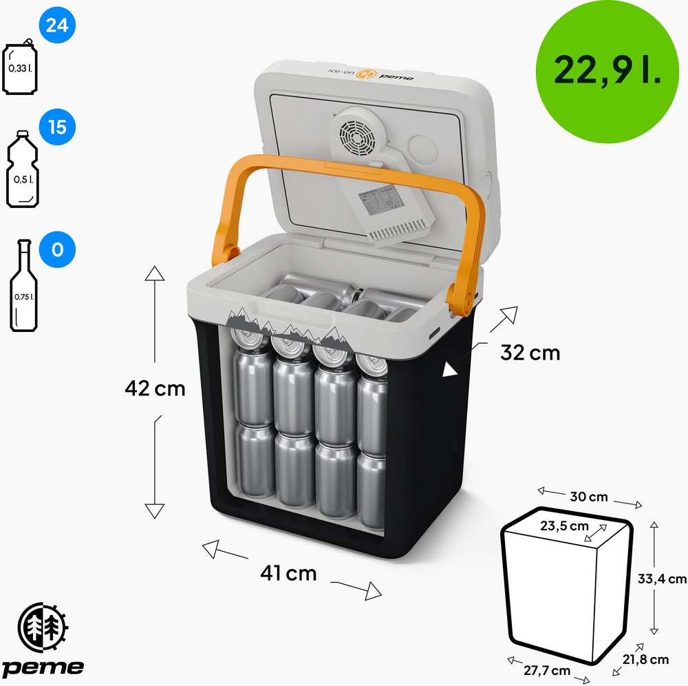 Peme Essential 27 Adventure Orange kelioninis šaldytuvas
