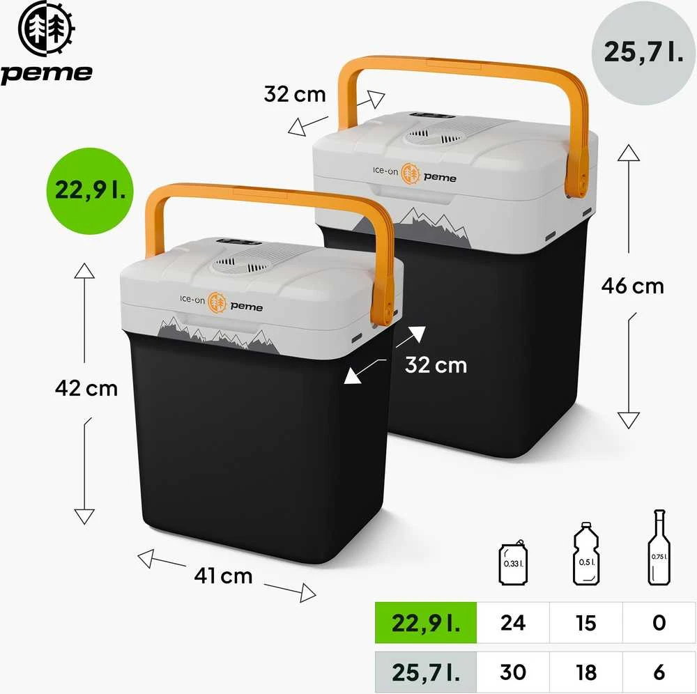 Peme Essential 27 Adventure Orange kelioninis šaldytuvas