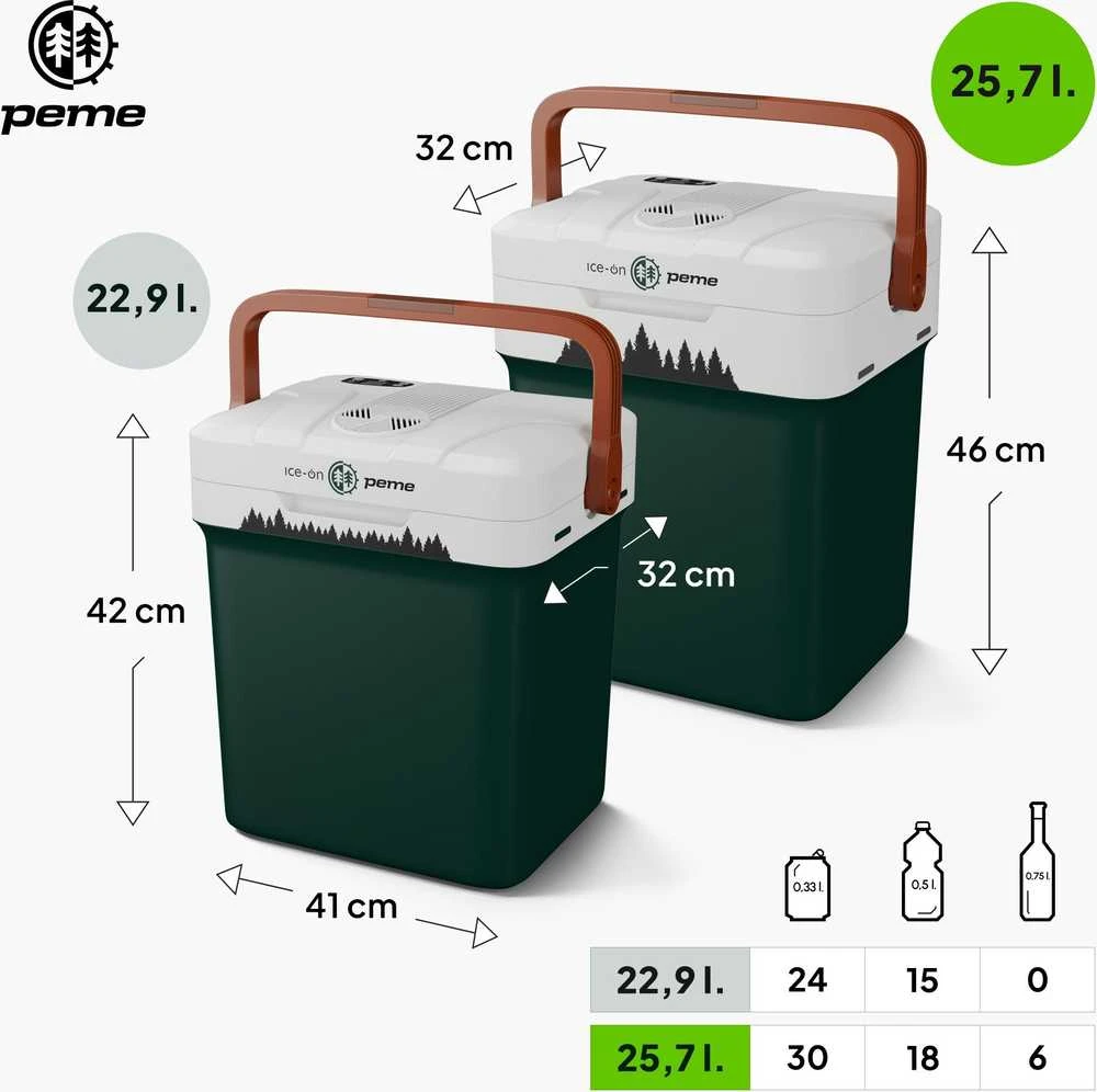 Peme Essential 32 Pine Forest kelioninis šaldytuvas