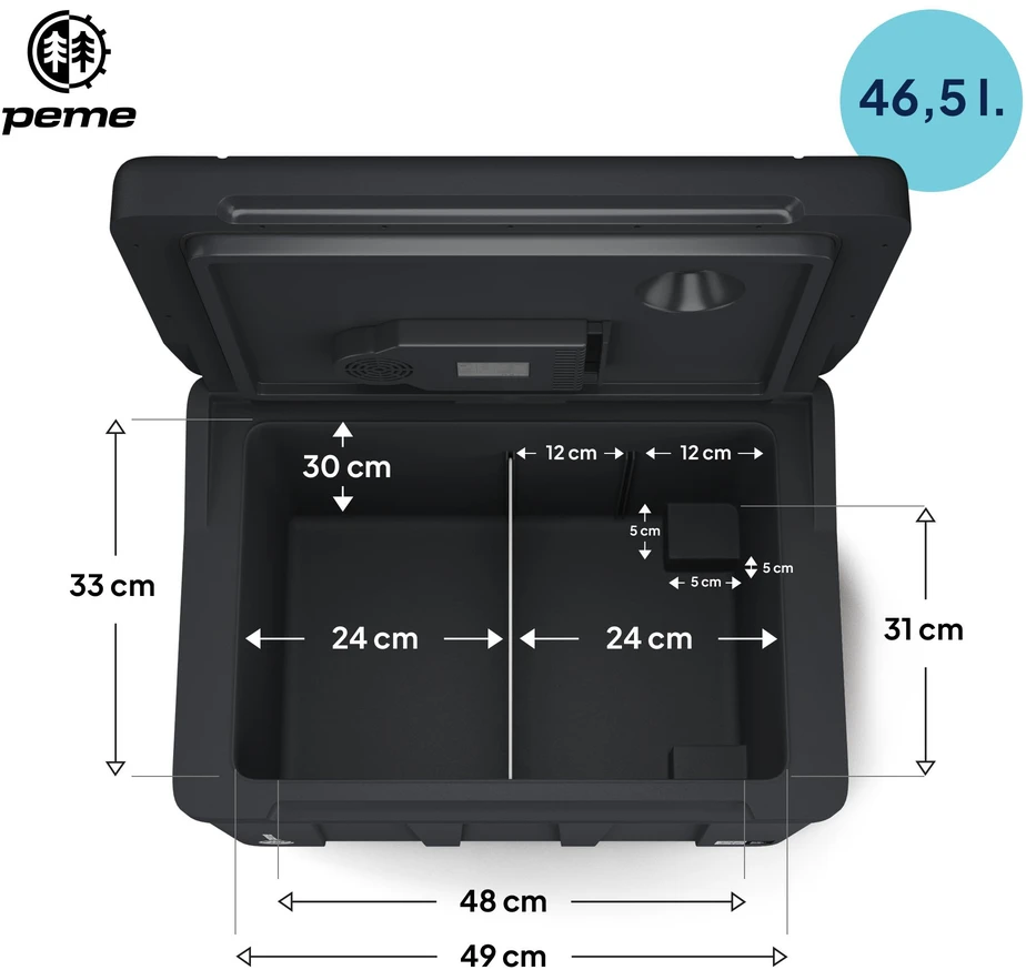 Turistinis šaldytuvas Peme Essential 46.5 l