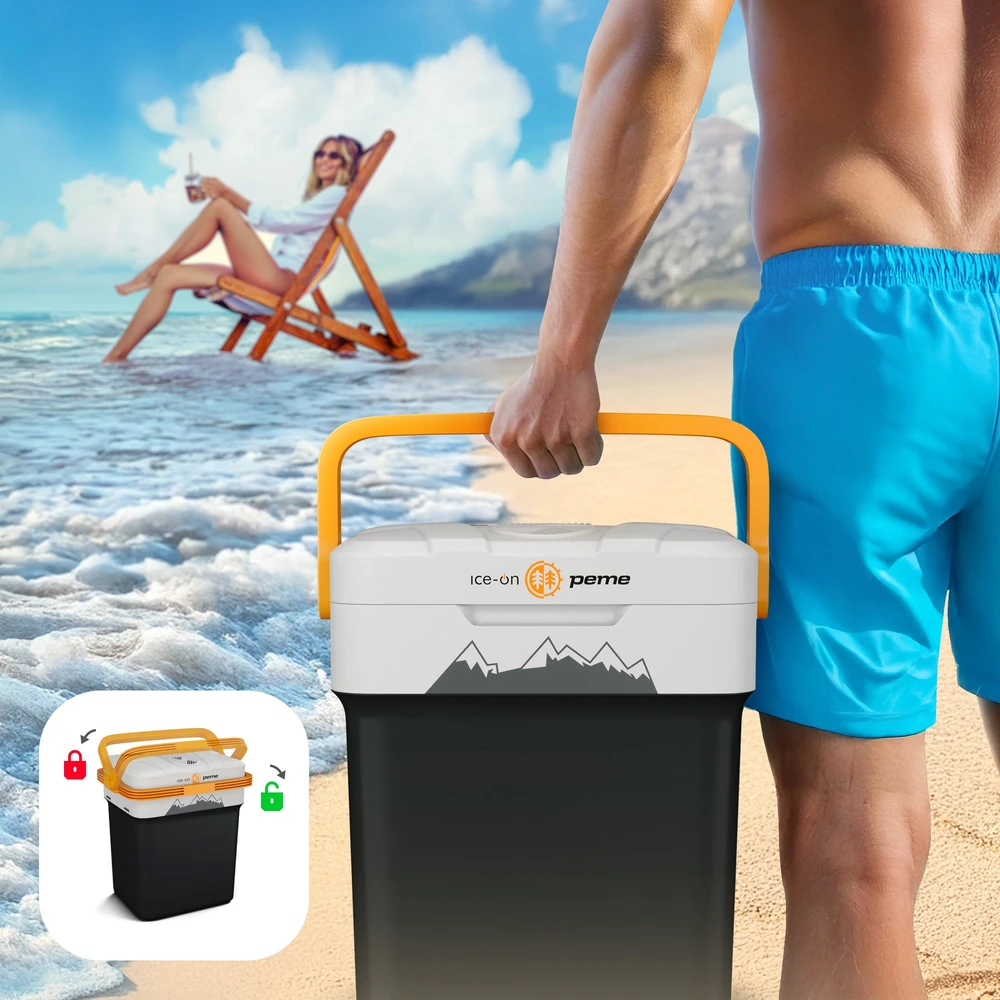 Orange Šaltkrepsis Peme Ice-on IO-32L Adventure Oranžinis