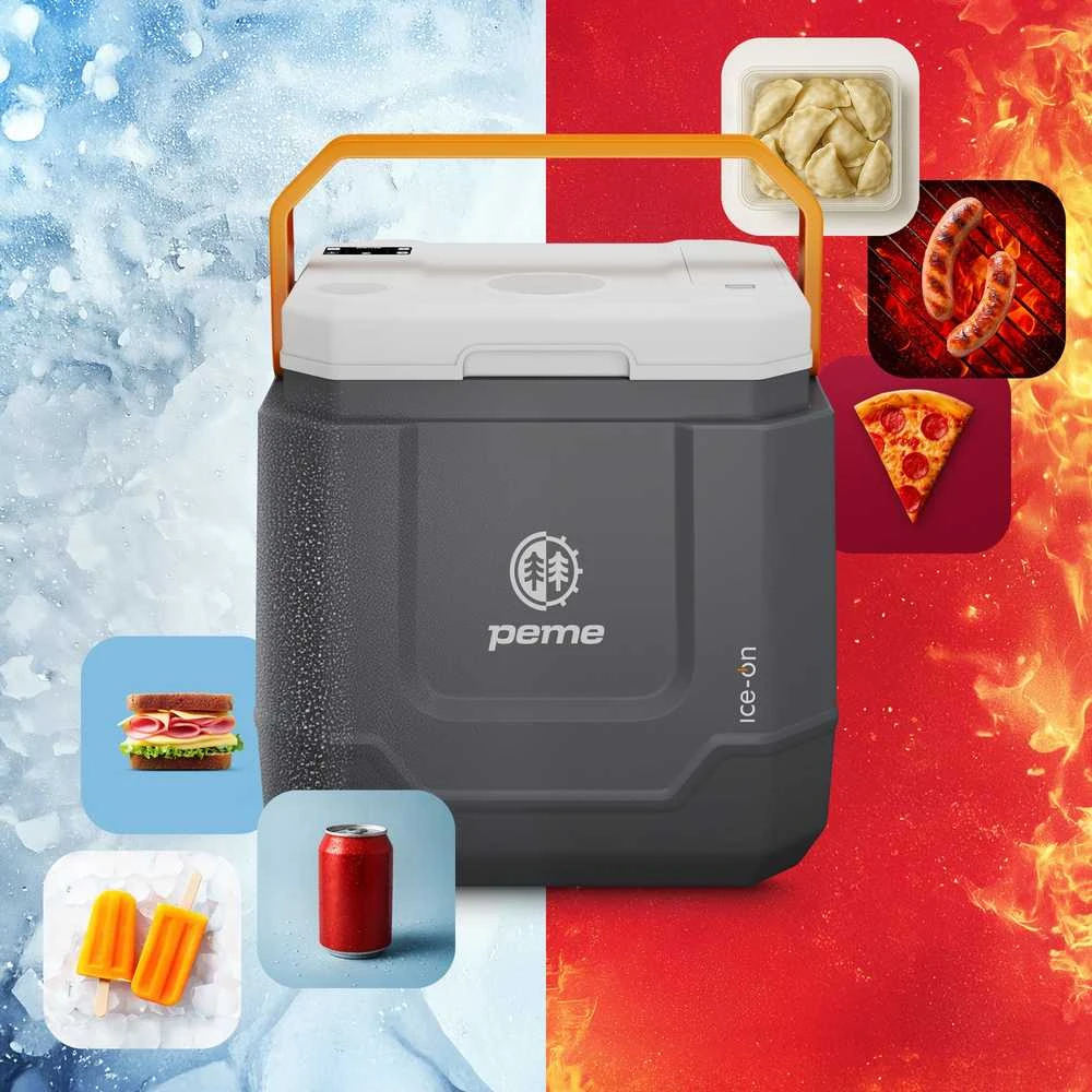 Peme ledinis Trip 33L šaldytuvas su Adventure Oranžinis Bluetooth garsiakalbiu (Ekspozicinė prekė)
