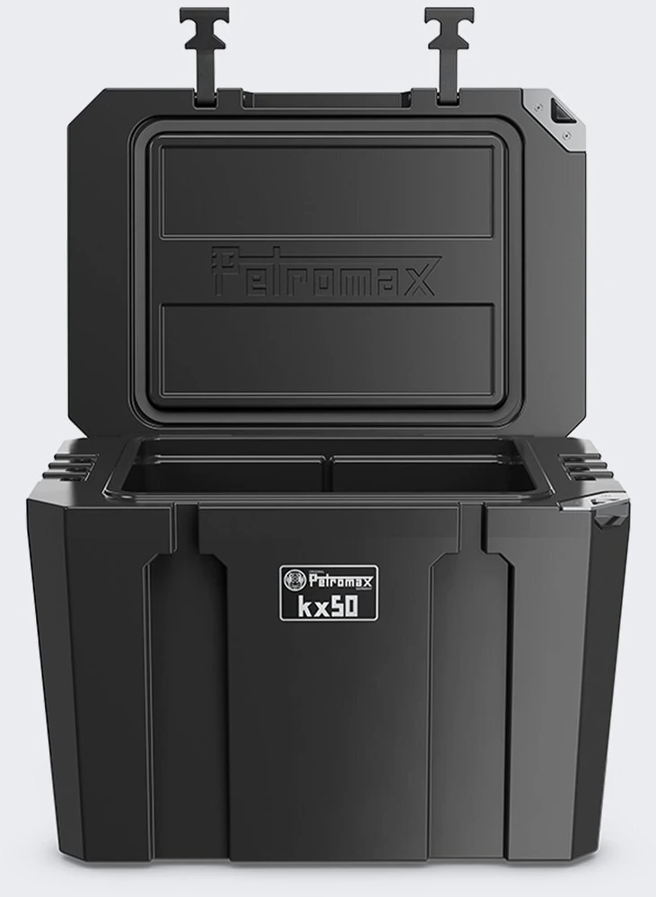 Petromax KX50 šaldytuvas atidarytas