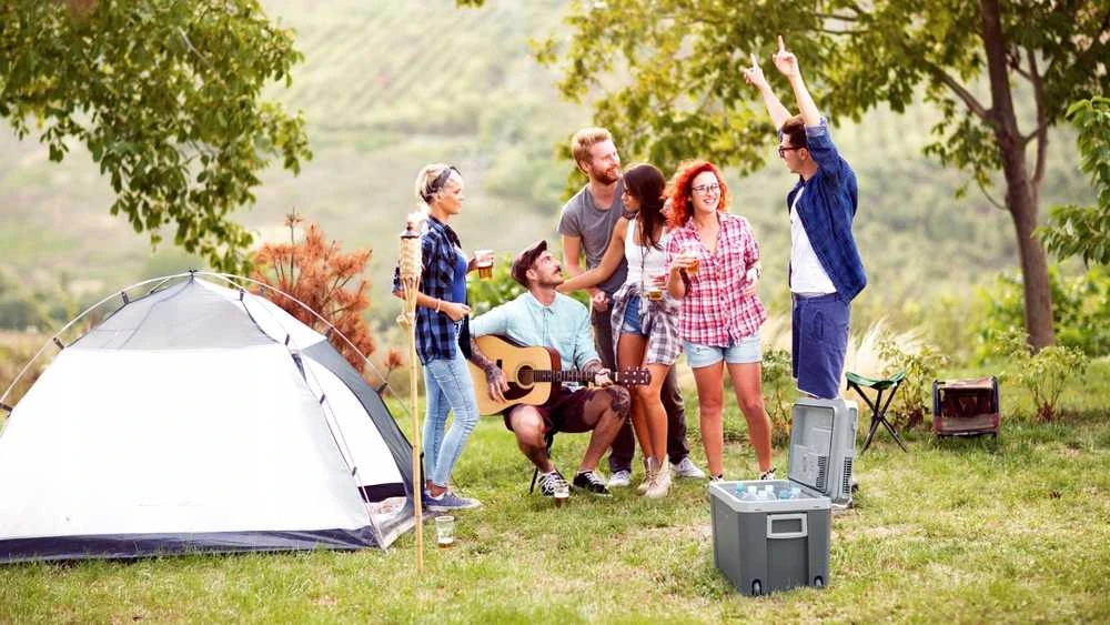 TEESA turistinis šaldytuvas su šildymo funkcija 35L