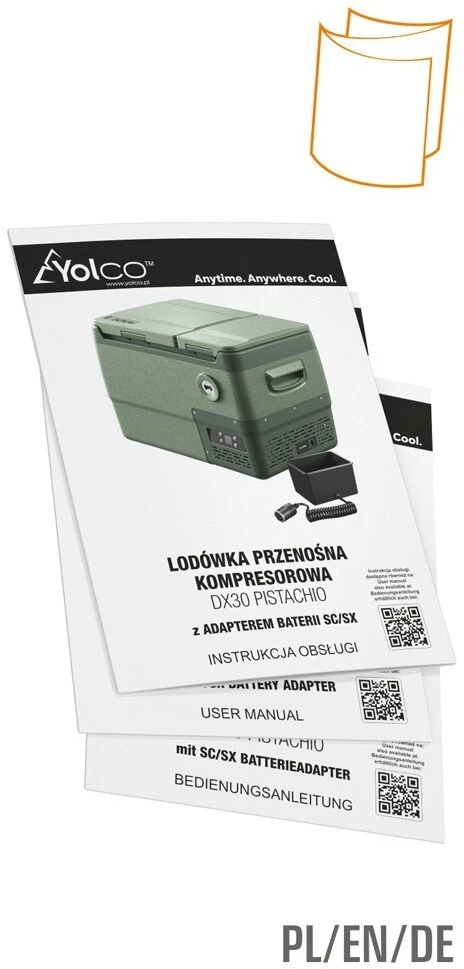 Turistinis šaldytuvas Yolco DX30 Pistachio 30 l