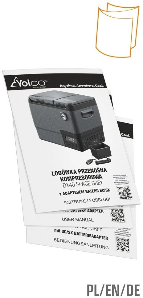 Turistinis šaldytuvas Yolco DX40 Kosminė pilka 39 l