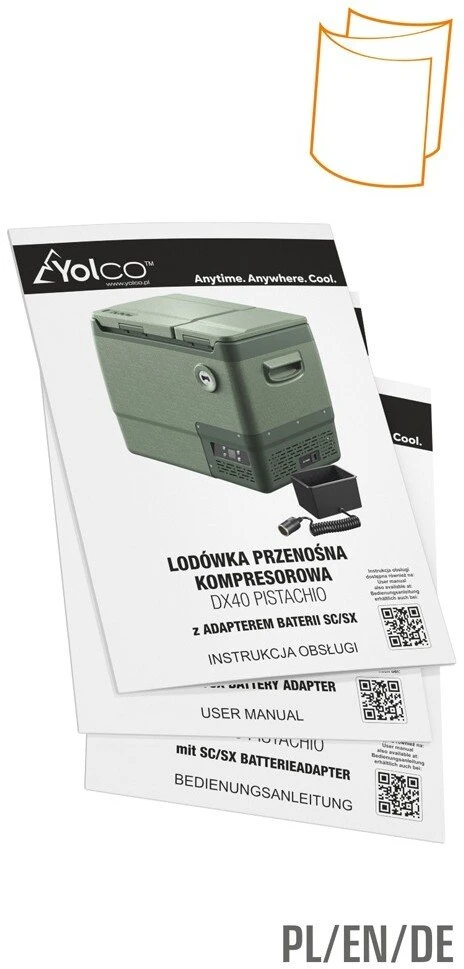 Turistinis šaldytuvas Yolco DX40 Pistachio 39 l
