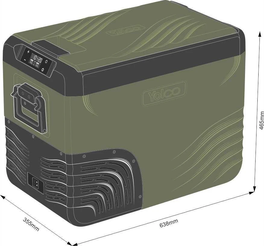 Yolco KX40 Žalias portable compressor šaldytuvas