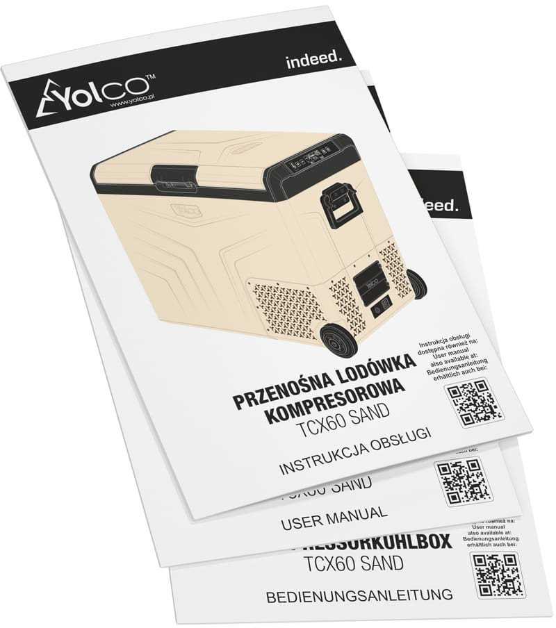 YOLCO TCX60 Sand nešiojamas kompresorinis šaldytuvas
