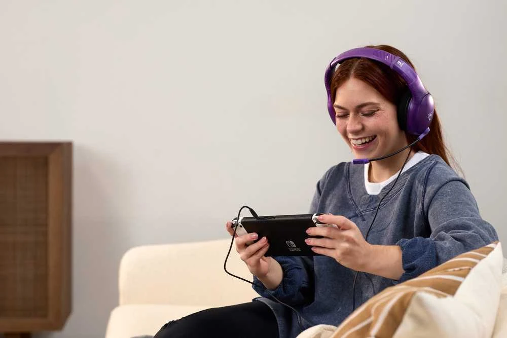 „Turtle Beach“ ausinės „Airlite Fit Nintendo Switch“, vaiduokliškai violetinės