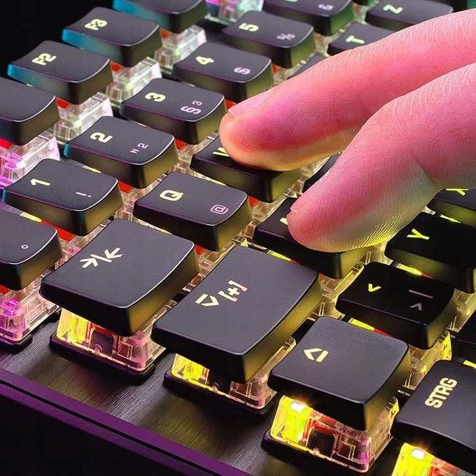 Turtle Beach Vulcan TKL RGB 75% juoda laidinė mechaninė klaviatūra (Titan II Raudona switch, US)