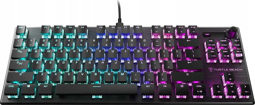 Turtle Beach Vulcan TKL RGB 75% juoda laidinė mechaninė klaviatūra (Titan II Raudona switch, US)