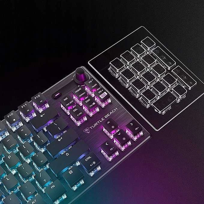 Turtle Beach Vulcan TKL RGB 75% juoda laidinė mechaninė klaviatūra (Titan II Raudona switch, US)
