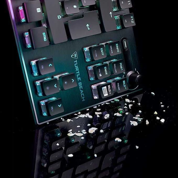 Turtle Beach Vulcan TKL RGB 75% juoda laidinė mechaninė klaviatūra (Titan II Raudona switch, US)