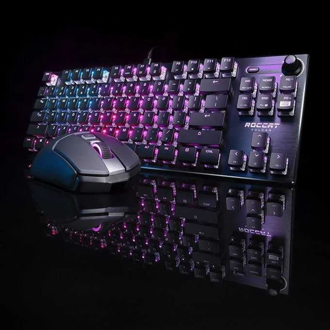 Turtle Beach Vulcan TKL RGB 75% juoda laidinė mechaninė klaviatūra (Titan II Raudona switch, US)