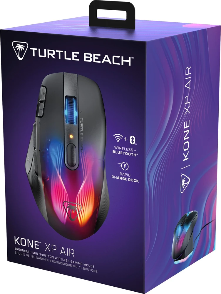 Turtle Beach Kone XP Air Belaidė RGB Žaidimų Pelė| Juoda