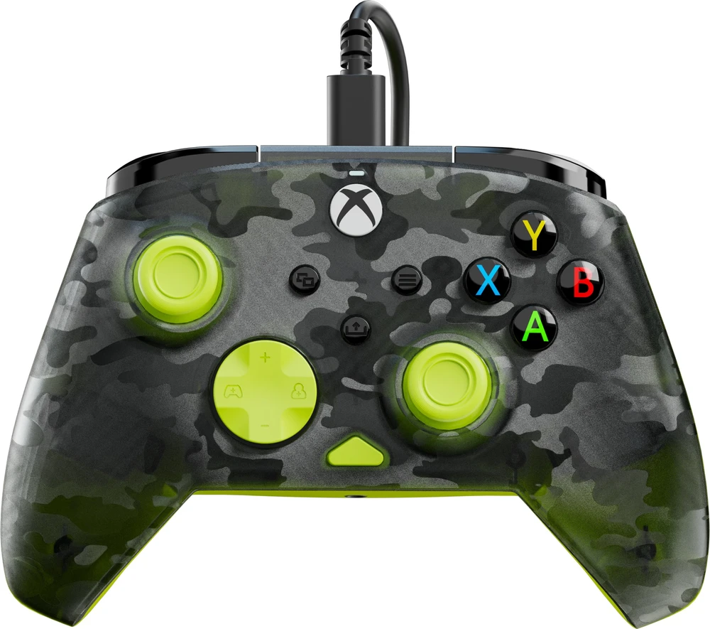 Turtle Beach Rematch Core Laidinis Žaidimų Pultelis | Ghost Camo Juoda/Geltona | XBOX