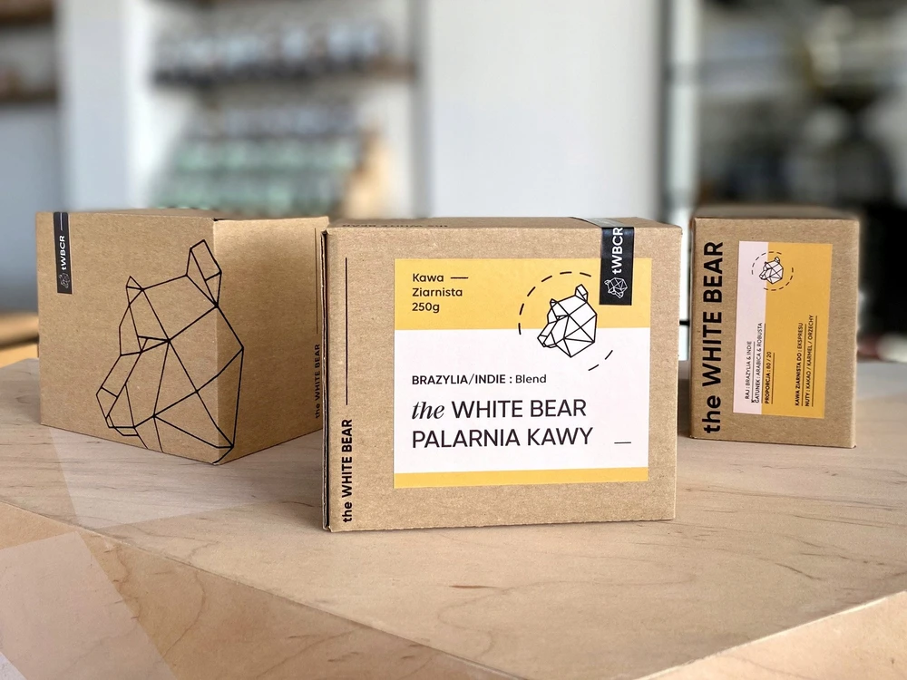 Turtle Coffee The Baltas Bear Brazilija/Indija 250 g kavos pupelės