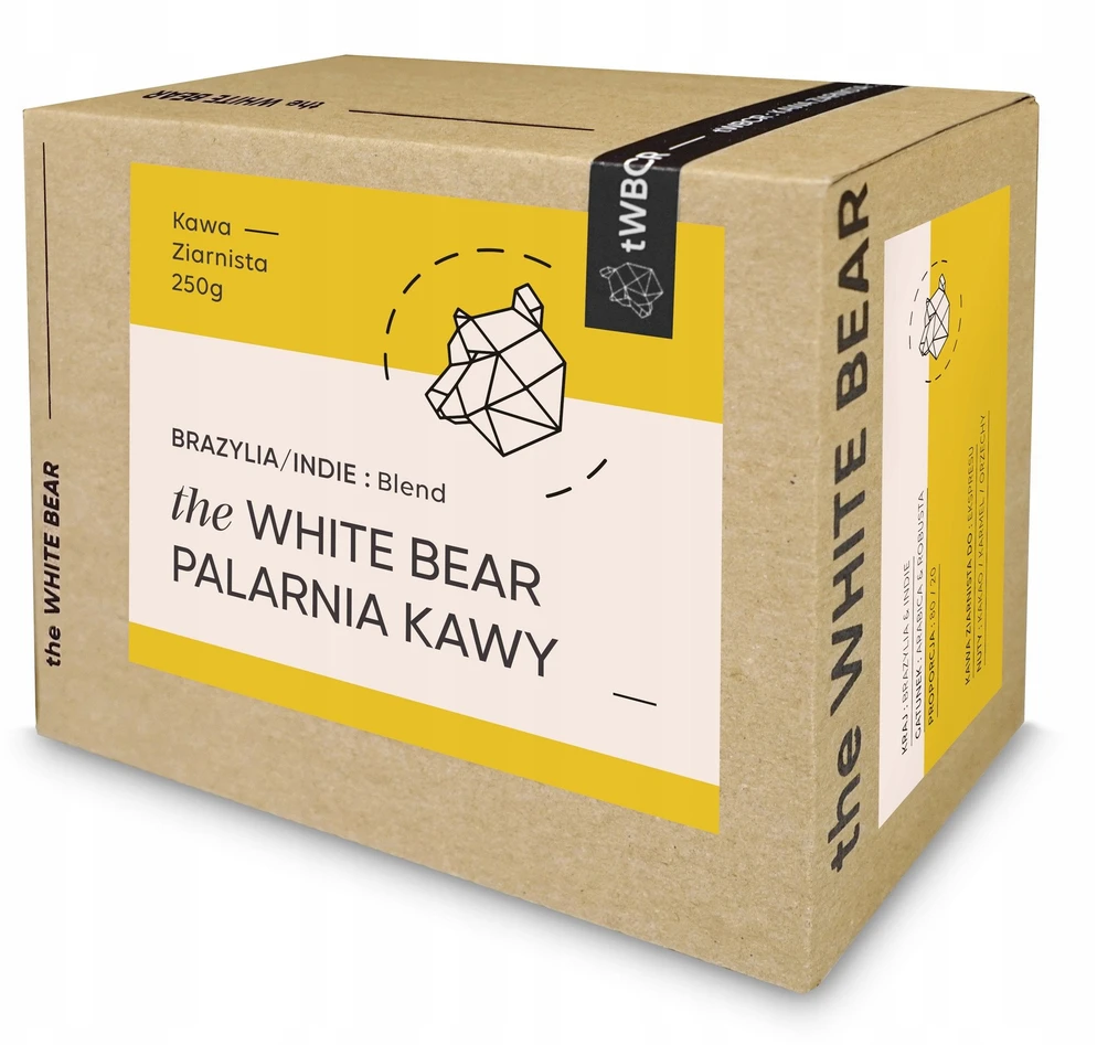 Turtle Coffee The Baltas Bear Brazilija/Indija 250 g kavos pupelės