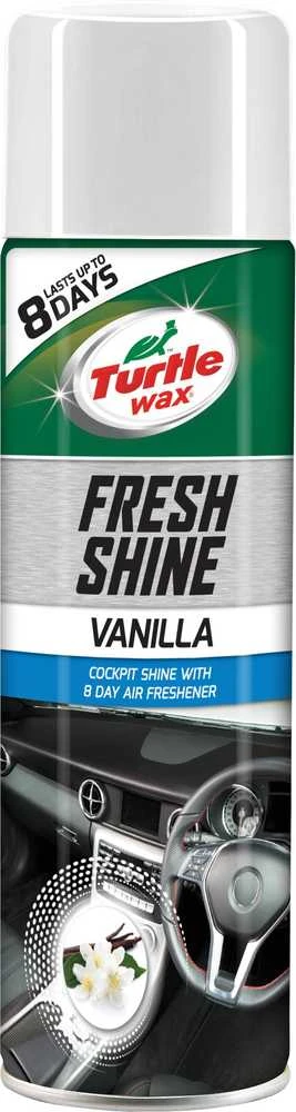 TURTLE WAX Fresh Shine Vanilla, salono plastiko blizgiklis, 500 ml