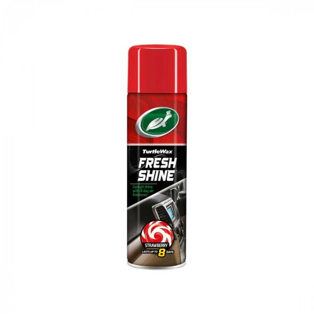 TURTLE WAX Fresh Shine Strawberry, salono plastiko blizgiklis, 500 ml