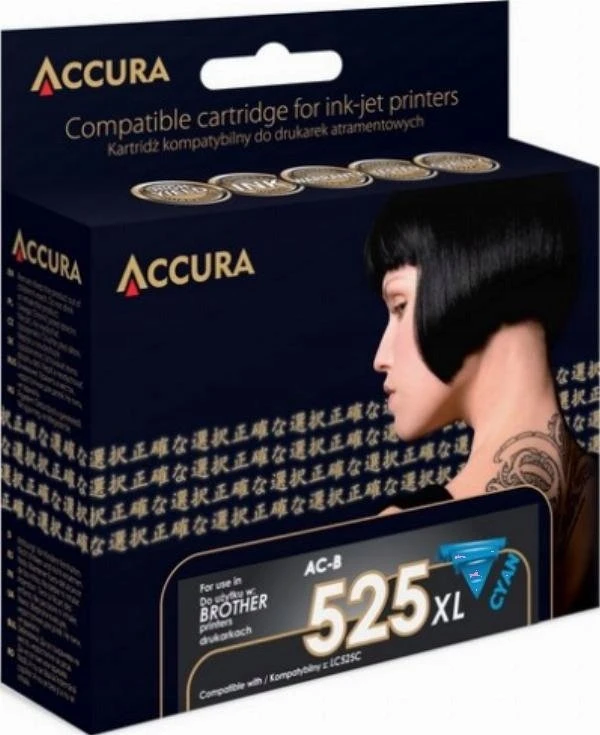 „Accura“ rašalo kasetė Brother (LC525C) XXL