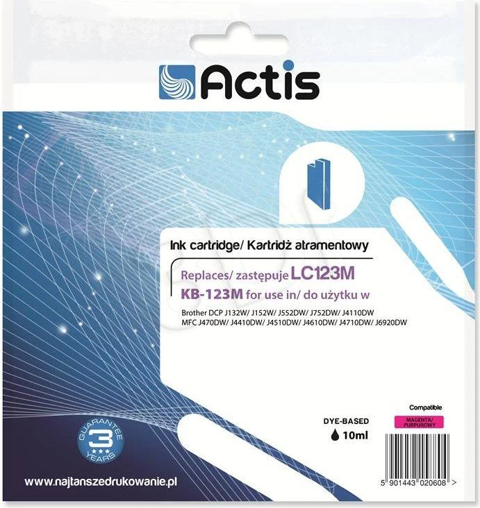 Rašalo Kasetė - Actis KB-123M Raudona