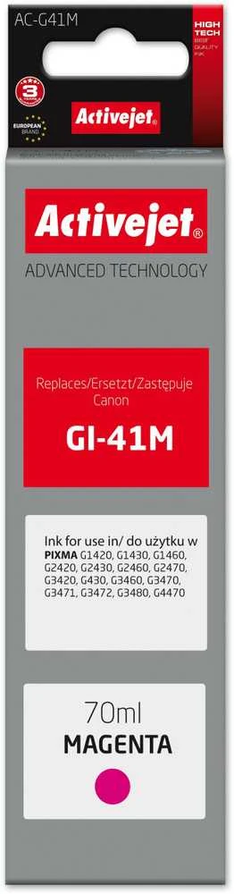 „Activejet AC-G41M“ rašalo buteliukas (pakaitinis „Canon GI-41M 4544C001“; „Supreme“; 70 ml; rausvai raudonas)