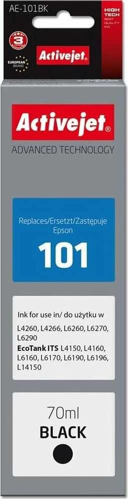 Rašalo Buteliukas - Activejet AE-101BK 70ml Juodas
