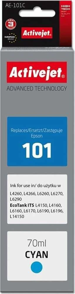 Spausdintuvo Rašalas - Activejet AAE-101C, 70 ml, Žydras